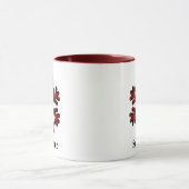 Red Buffalo Pset Snowflake Monogram Coffee Mok (Midden)