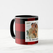 Red Buffalo spelden en persoonlijke naam en foto Mok (Voorkant links)