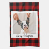 Red Buffalo-speldengoed met wiegfoto Theedoek (Verticaal)