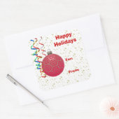 Red Bulb Christmas Gift Label (Envelop)
