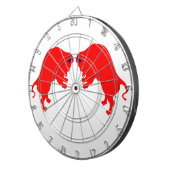 Red Bulls Metalen Kooi Dartboard Dartbord (Voorkant Rechts)
