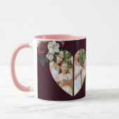 Red Burgundy Heart Shaped Gift for Moederdag Mok (Links)