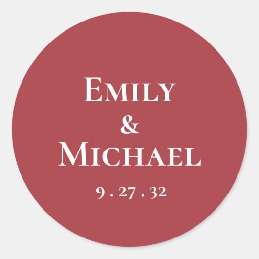  Red Burgundy White Roses Names Sticker (Voorkant)