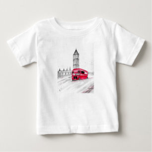 Red bus London waterverf England