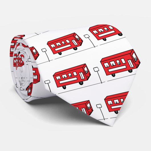 Red Bus Stropdas (Opgerold)