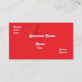 Red Business Card Visitekaartje
