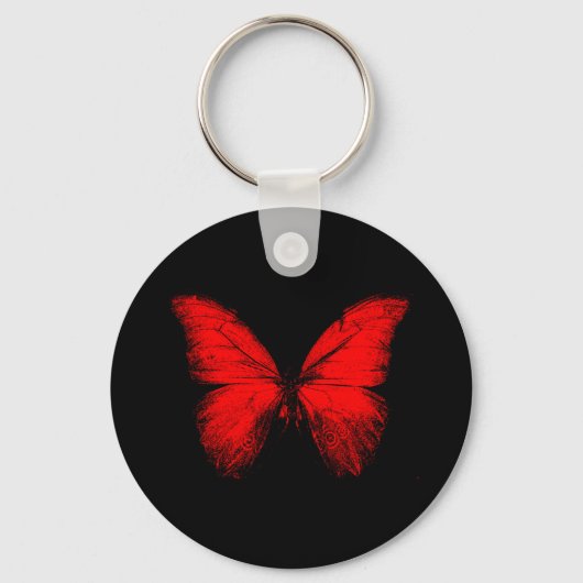 Red Butterfly Basic Sleutelhanger (Voorkant)