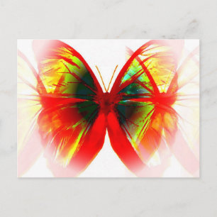 Red Butterfly Briefkaart