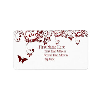 Red Butterfly Etiket
