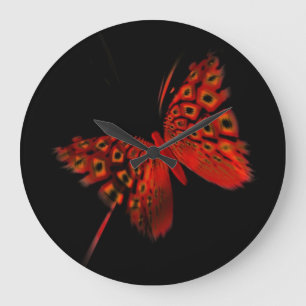 Red Butterfly Grote Klok