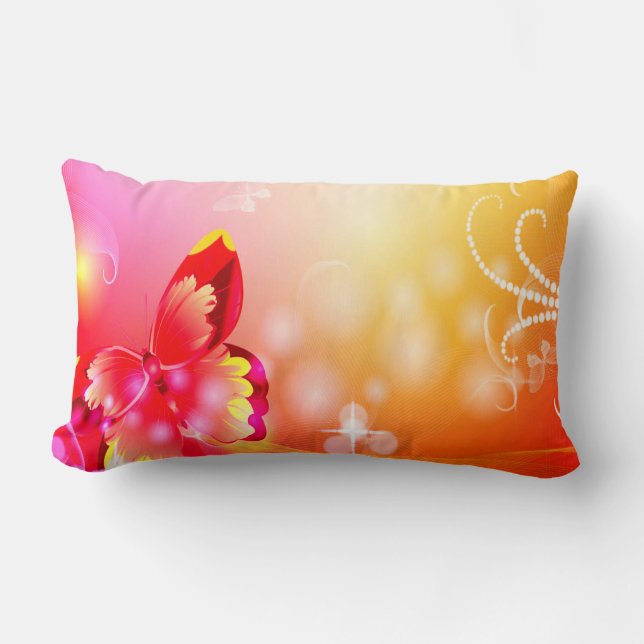Red Butterfly Kussen (Voorkant)