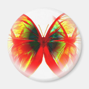 Red Butterfly Magneet