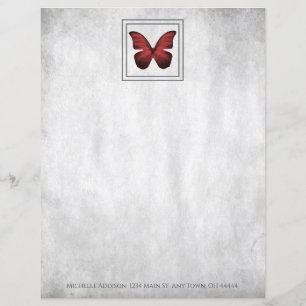 Red Butterfly - Papierblad op maat