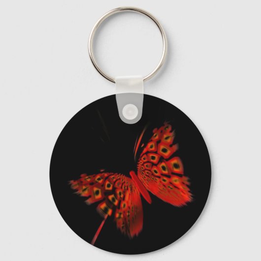 Red Butterfly Sleutelhanger (Voorkant)