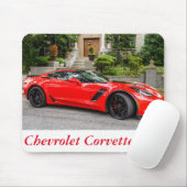 Red C7 Chevrolet Corvette Muismat (Met muis)