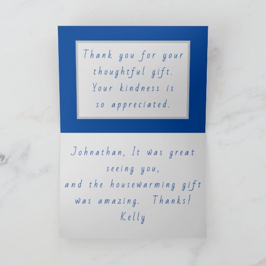 Red Caboose Custom Dank u kaart (Binnen)