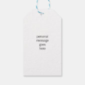 Red Caduceus Keep Calm Ik ben verpleegster Cadeaulabel (Achterkant)