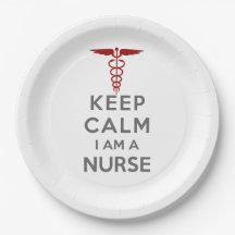 Red Caduceus Keep Calm Ik ben verpleegster