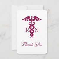 Red Caduceus Nurse Afstuderen