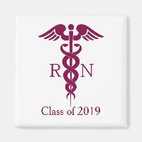 Red Caduceus Nurse Medical Symbool