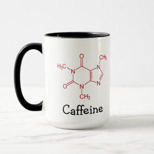 Red Caffeine Molecule Mok