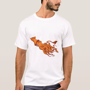 RED CALAMARI T-SHIRT