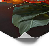 Red Calla Lilies Lily Art Imprimer Poster (Coin)