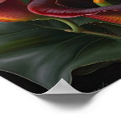 Red Calla Lilies Lily Art Imprimer Poster (Coin)