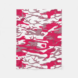 Red Camo Fleece Deken