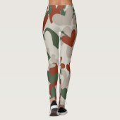 Red Camo Hearts Patterned | LEGGINGS (Achterkant)