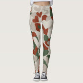 Red Camo Hearts Patterned | LEGGINGS (Voorkant)