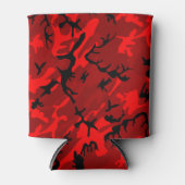 Red Camo Pattern Blikjeskoeler (Voorkant)