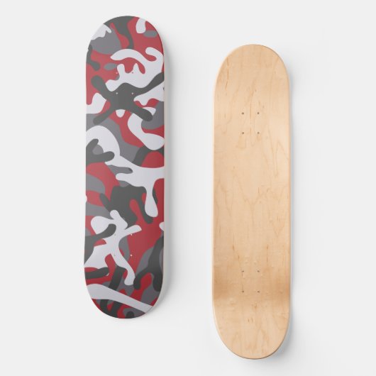 Red Camo Skateboard | Camo Skateboard (Recto)