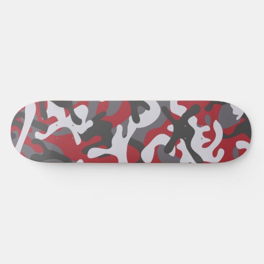 Red Camo Skateboard | Camo Skateboard (Horz)