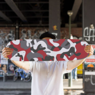 Red Camo Skateboard   Camo Skateboard