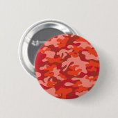 Red Camouflage Ronde Button 5,7 Cm (Voorkant /achterkant)