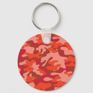 Red Camouflage Sleutelhanger