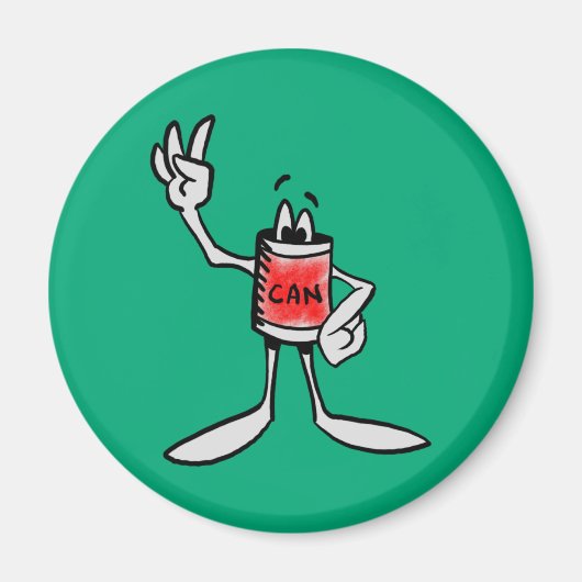 Red Can Creature Kitchen Fridge Magnet Magneet (Voorkant)