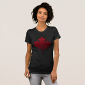 Red Canadian Maple Leaf T-shirt (Voorkant volledig)