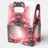 Red Candles Decorative Christmas Holiday Gift Box Bedankdoosjes (Geopend)