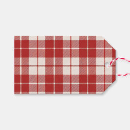 Red Candy Cane Cadeaulabel