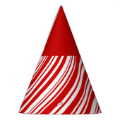 Red Candy Cane Party pet Feesthoedjes (Links)