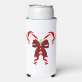 Red Candy Canes with Pine Needles & Bow (Seltzer Voorkant)