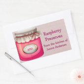 Red Canning Jar Design Canning Étiquette (Enveloppe)