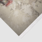 Red Car  20x30-decoupage Tissuepapier (Detail)