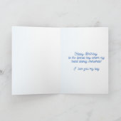 RED CAR BIRTHDAY KAART (Binnen)