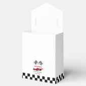Red Car Race Baby shower Bedankdoosjes (Geopend)