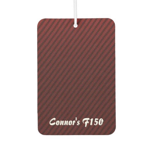 Red Carbon Fiber Style Luchtverfrisser (Voorkant)