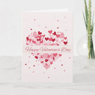 Red card with I Love You Valentines Card Feestdagen Kaart