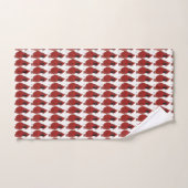 Red Cardinaal Bird Pattern Bath Towels Bad Handdoek (Handdoek)